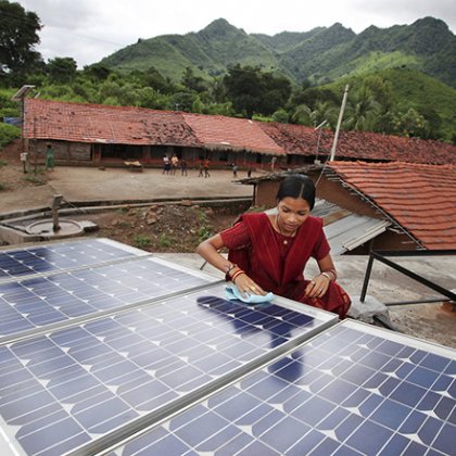 Researchers have calculated that a micro-grid infrastructure based on renewable energy would result in an estimated 79,000 jobs for the Indian State of Bihar. Photo © Abbie Trayler-Smith Researchers have calculated that a micro-grid infrastructure based on renewable energy would result in an estimated 79,000 jobs for the Indian State of Bihar. Photo © Abbie Trayler-Smith